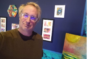 Charley in his Art Studio