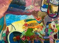 Wine, Pleasures, Stained Glass ,and the Vibrant Sea