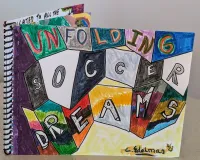Unfolding Soccer Dreams Folding Accordion Book